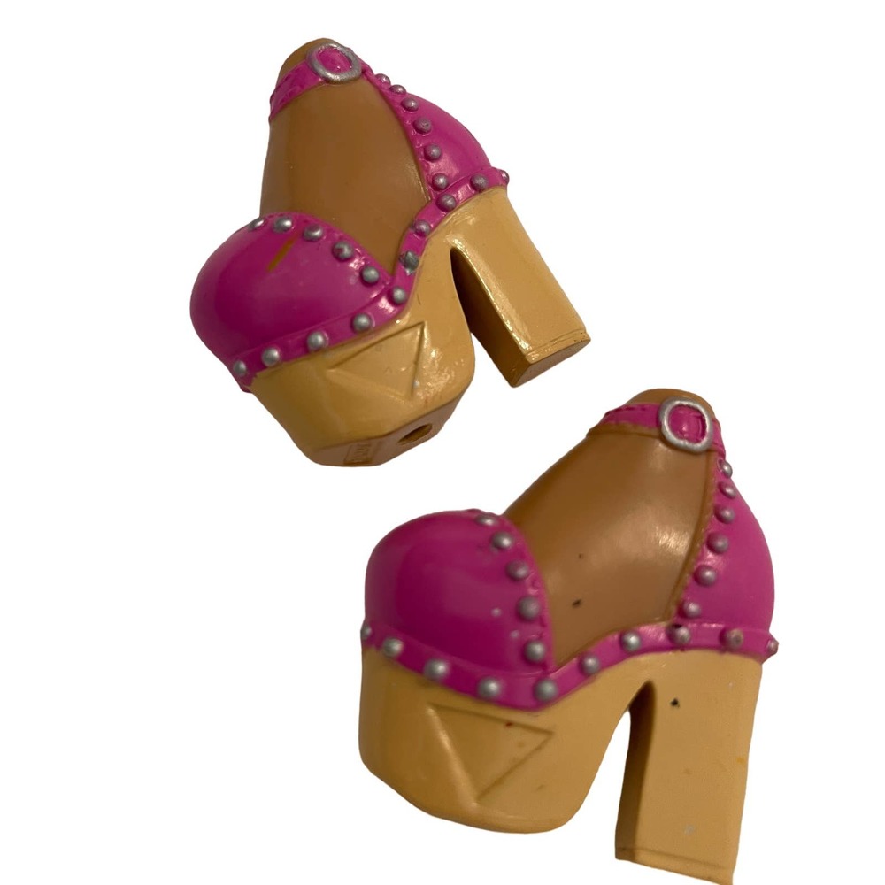 Bratz Doll Shoefies Rose Pink High Heel Platform Shoes (Pre-owned)